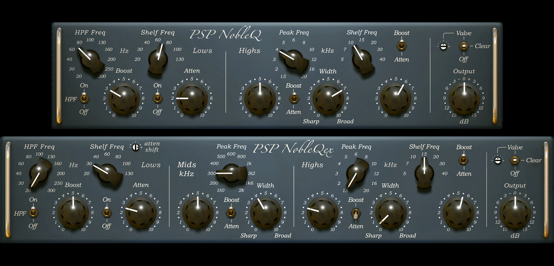 PSP Audioware NobleQ + NobleQex EQs